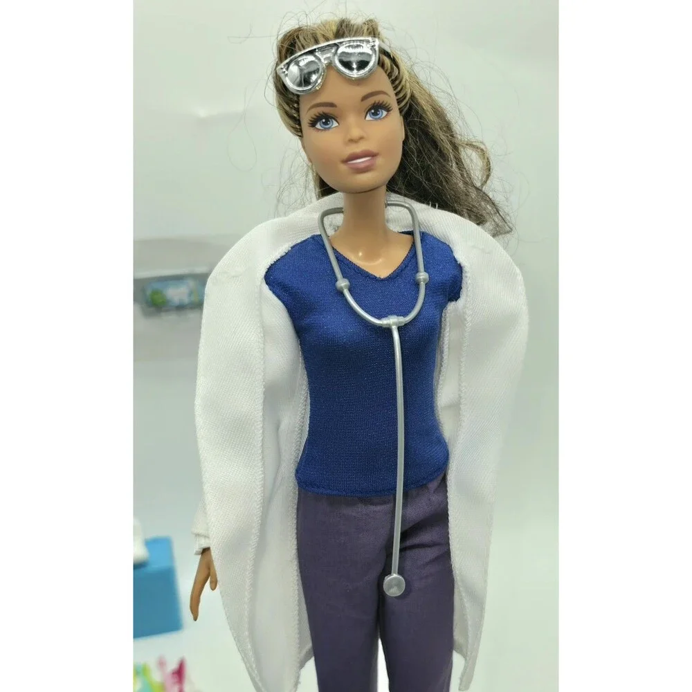 Mattel Barbie Space Scientist Doll Dentist Accessories Lab Coat NASA Lot 2016